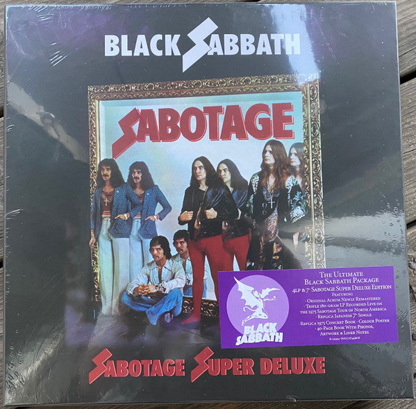 Black Sabbath : Sabotage Super Deluxe (LP, Album, RE, RM, 180 + 3xLP, 180 + 7", Single, R)