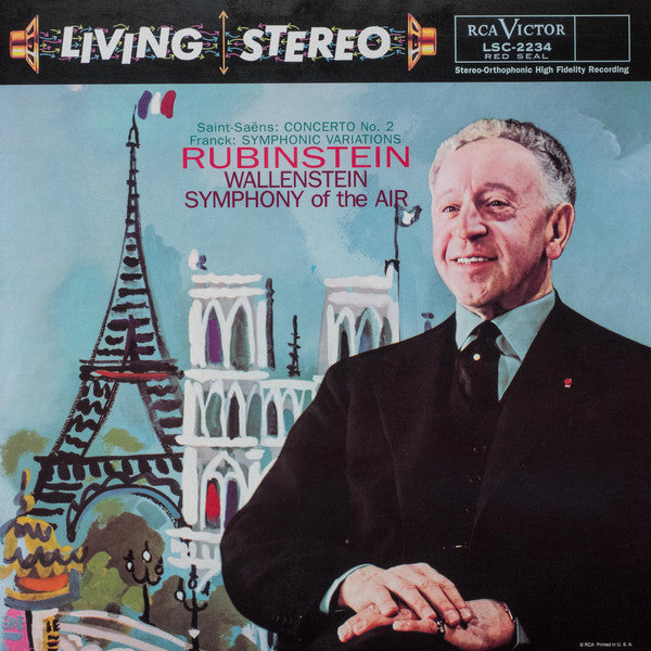 Arthur Rubinstein - Camille Saint-Saëns - César Franck : Saint-Saëns: Concerto No.2 - Franck: Symphonic Variations (LP, Ltd, Num, RE, 180)