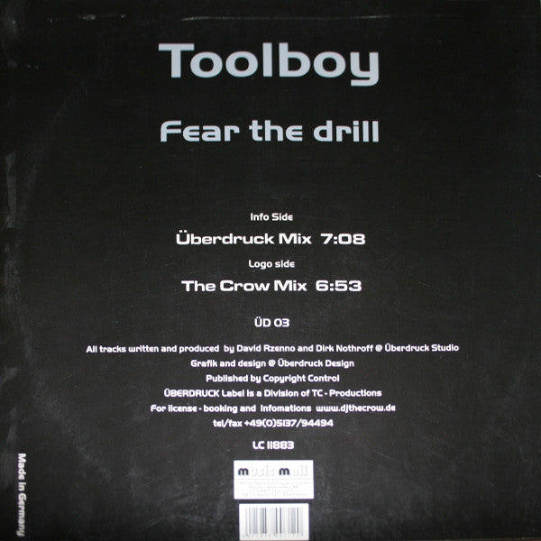 Toolboy : Fear The Drill (12")