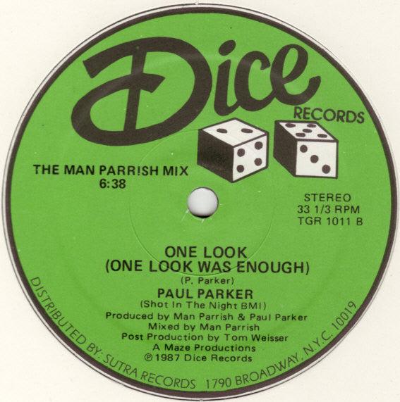 Paul Parker : One Look (One Look Was Enough) (12", Single)