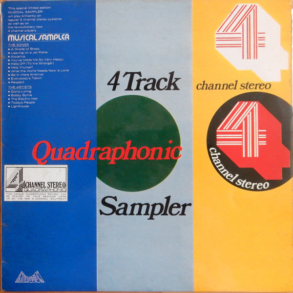 Various : 4 Track Quadrophonic Sampler (LP, Comp, Quad, M/Print)