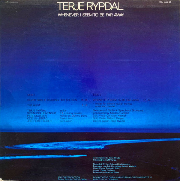 Terje Rypdal : Whenever I Seem To Be Far Away (LP, Album)