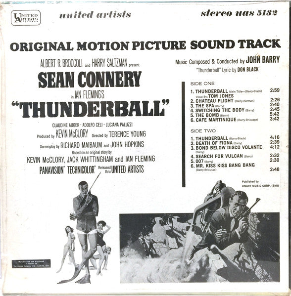 John Barry : Thunderball (Original Motion Picture Soundtrack) (LP, Album)