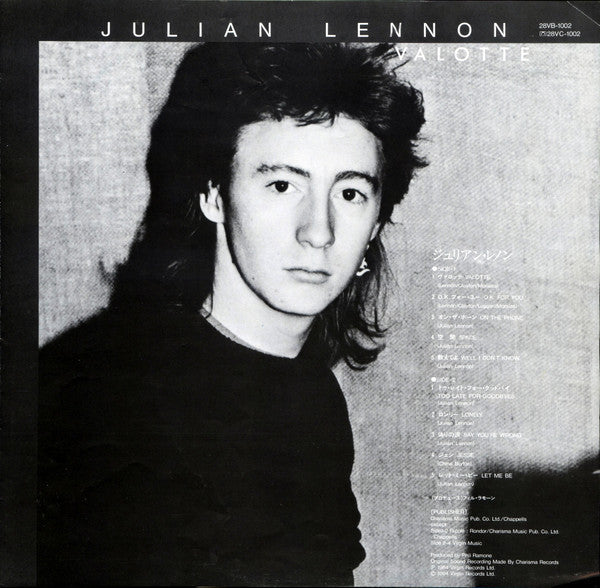 Julian Lennon : Valotte (LP, Album)