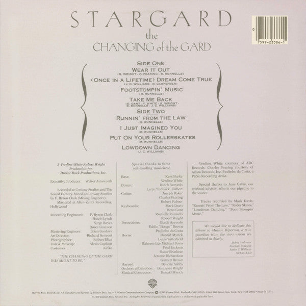 Stargard : The Changing Of The Gard (LP, Album, Mon)