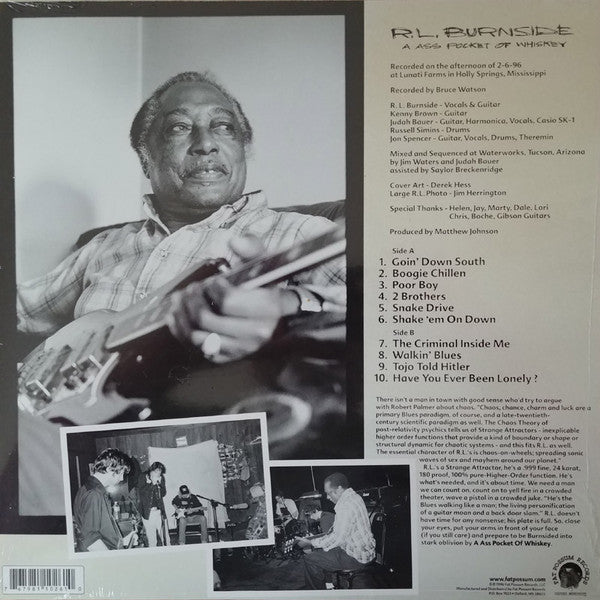 R.L. Burnside : A Ass Pocket Of Whiskey (LP, Album, RE)