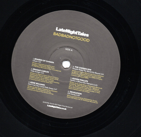 BadBadNotGood : LateNightTales (2xLP, Album, Comp)