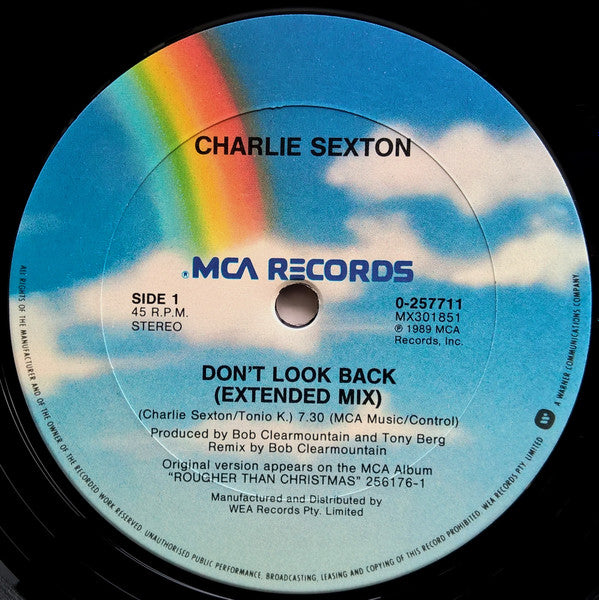 Charlie Sexton : Don't Look Back (12")