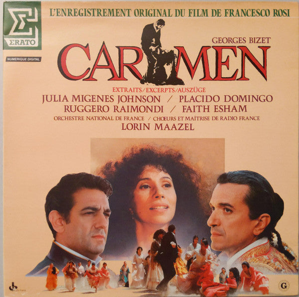 Georges Bizet / Julia Migenes Johnson*, Placido Domingo, Ruggero Raimondi, Faith Esham, Lorin Maazel, Orchestre National De France, Chœur* Et Maîtrise De Radio France : Carmen (Extraits) (LP, Album, Gat)