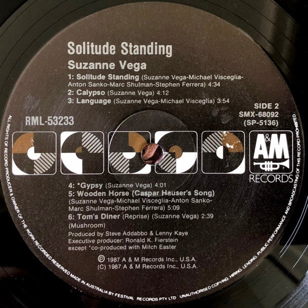 Suzanne Vega : Solitude Standing (LP, Album)