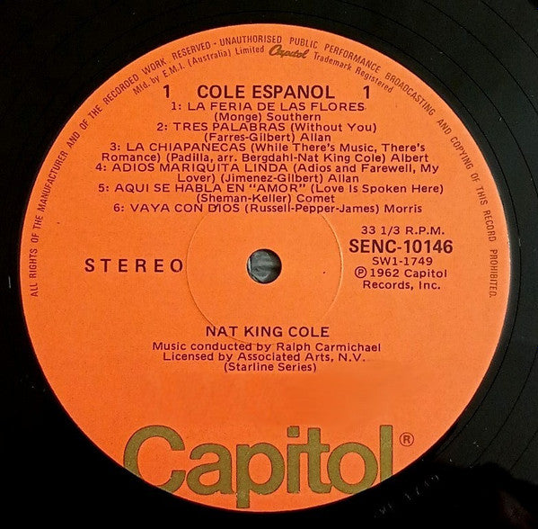 Nat King Cole : Cole Español (LP, Album, RE)