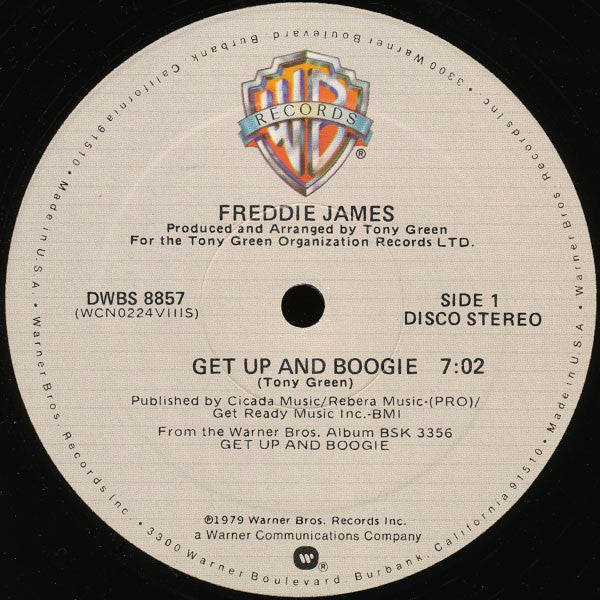 Freddie James : Get Up And Boogie (12")