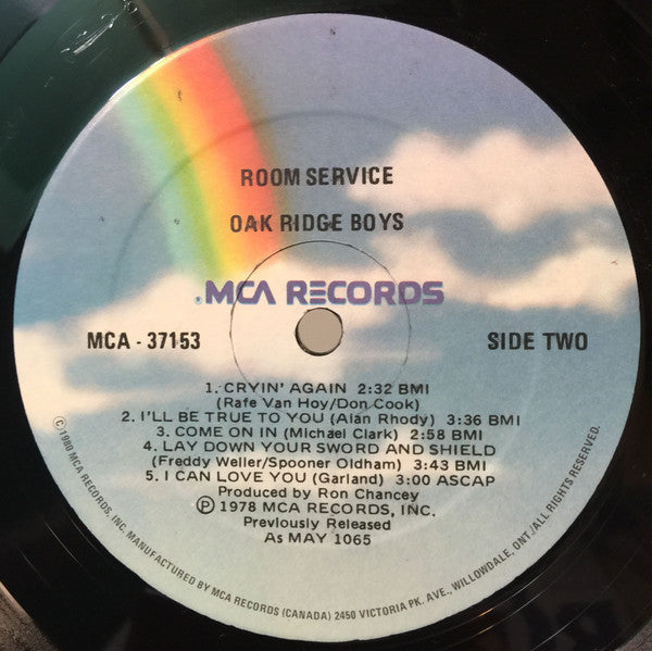 The Oak Ridge Boys : Room Service (LP, Album, RE)