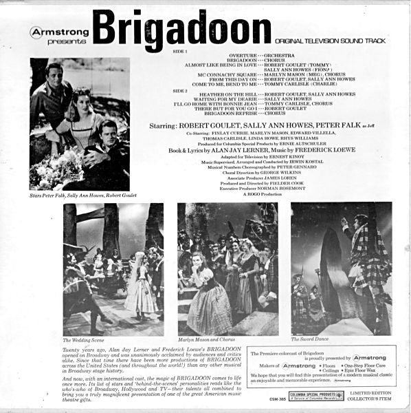 "Brigadoon" Original Television Cast : Brigadoon (Original Television Sound Track) (LP, Comp, Ltd)