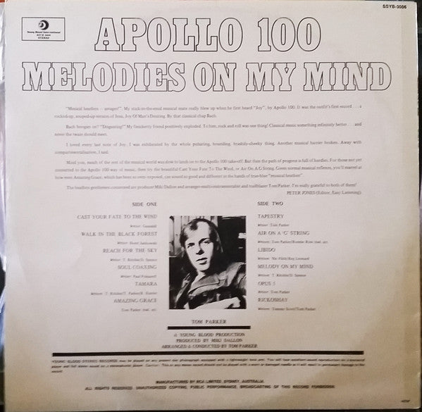 Apollo 100 : Melodies On My Mind (LP, Comp)