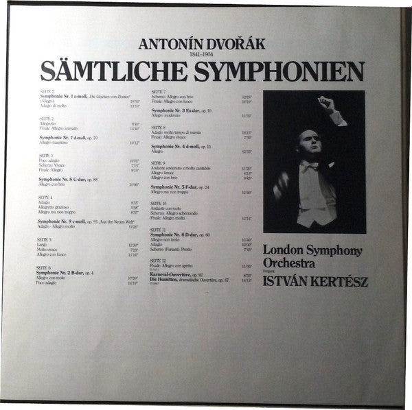 Antonín Dvořák / London Symphony Orchestra, István Kertész : Sämtliche Symphonien (6xLP + Box)