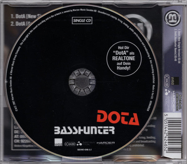 Basshunter : DotA (CD, Single)