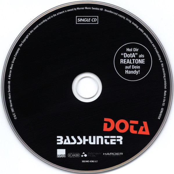 Basshunter : DotA (CD, Single)