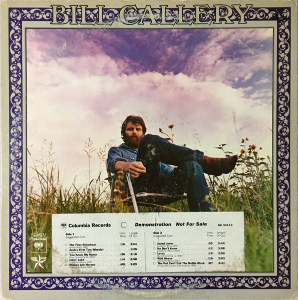 Will Callery : Bill Callery (LP, Album, Promo)
