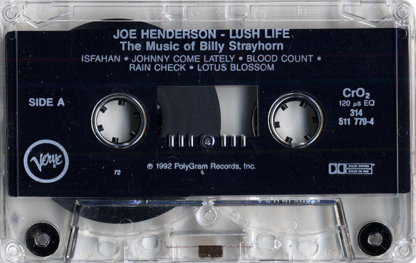 Joe Henderson : Lush Life (The Music Of Billy Strayhorn) (Cass, Album, CrO)