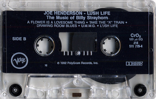 Joe Henderson : Lush Life (The Music Of Billy Strayhorn) (Cass, Album, CrO)