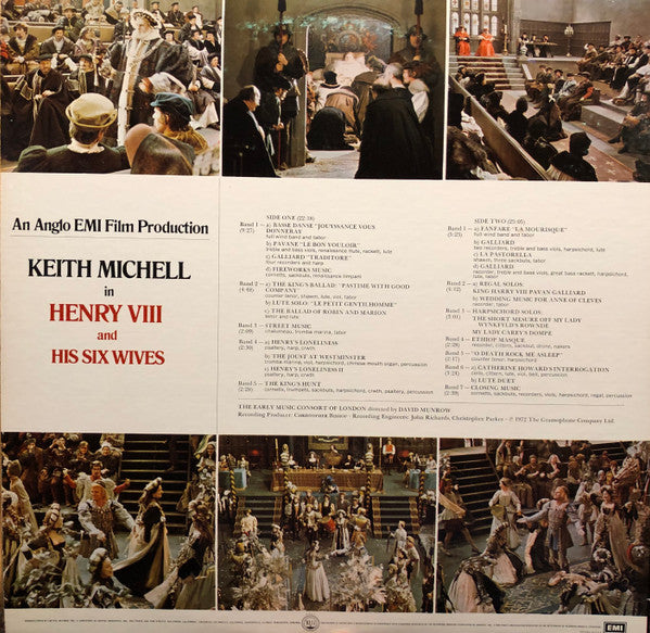 David Munrow, The Early Music Consort Of London, Keith Michell : Henry VIII And His Six Wives (Music From The Film Soundtrack) (LP, Gat)