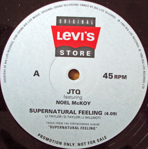JTQ* Featuring Noel McKoy / Heliocentric World :  Supernatural Feeling / The More I Get (12", Ltd, Promo)