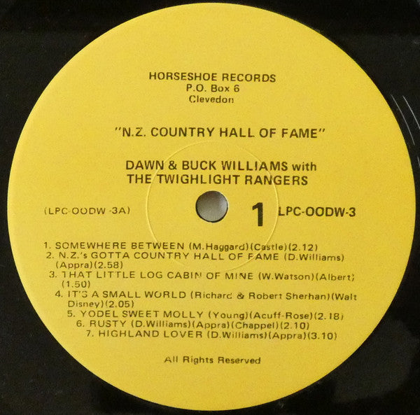 Dawn And Buck Williams With The Twilight Ramblers : Country Hall Of Fame (LP, Album)