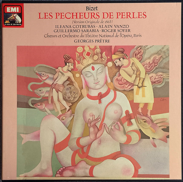 Georges Bizet, Ileana Cotrubas, Alain Vanzo, Guillermo Sarabia, Roger Soyer, Orchestre National De L'Opéra De Paris, Choeur National De L'Opéra De Paris, Georges Prêtre : Les Pêcheurs De Perles (2xLP, Quad + Box)