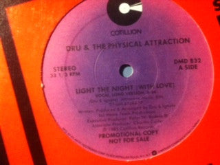 Dru & The Physical Attraction : Light The Night (With Love) (12", Promo)