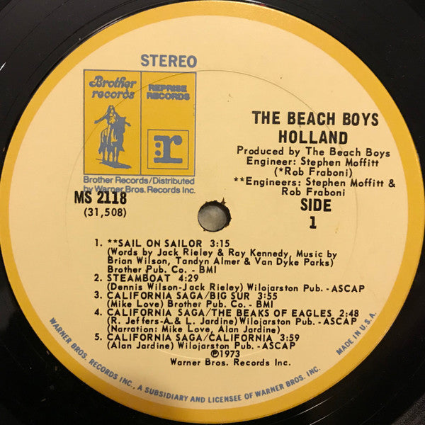 The Beach Boys : Holland (LP, Album)