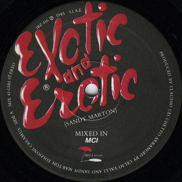 Sandy Marton : Exotic And Erotic (New Hot Version '86) (12")