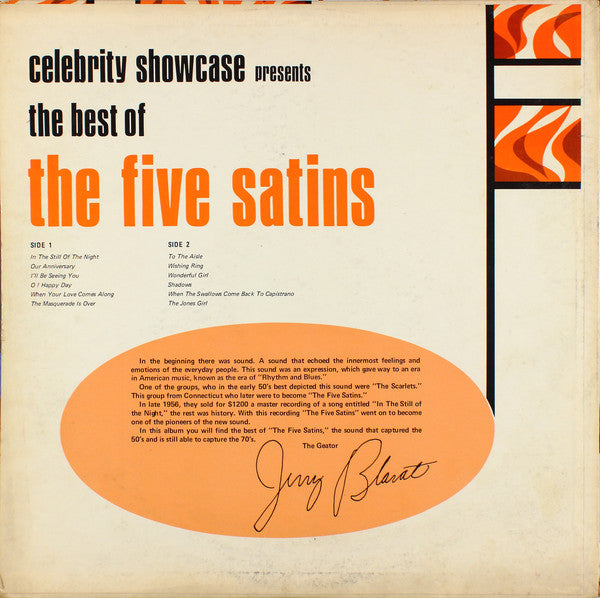 The Five Satins : The Best Of The Five Satins (LP, Comp)