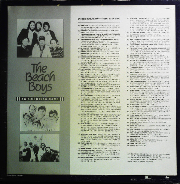 The Beach Boys : An American Band (Laserdisc, 12", NTSC)