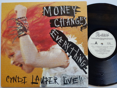 Cyndi Lauper : Money Changes Everything (12", Single, Promo)