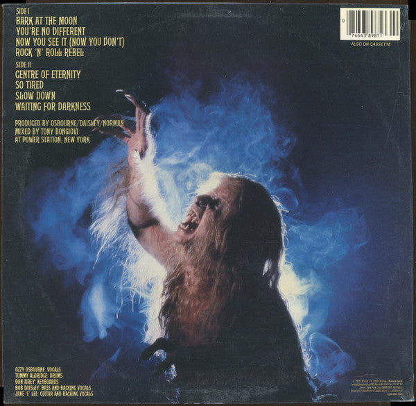 Ozzy Osbourne : Bark At The Moon (LP, Album)