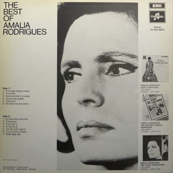 Amalia Rodrigues* : The Best Of Amalia Rodrigues (LP, Comp)