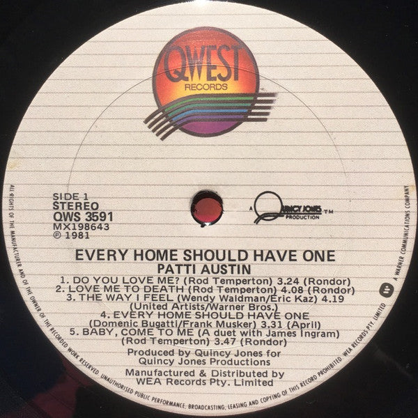 Patti Austin : Every Home Should Have One  (LP, Album)