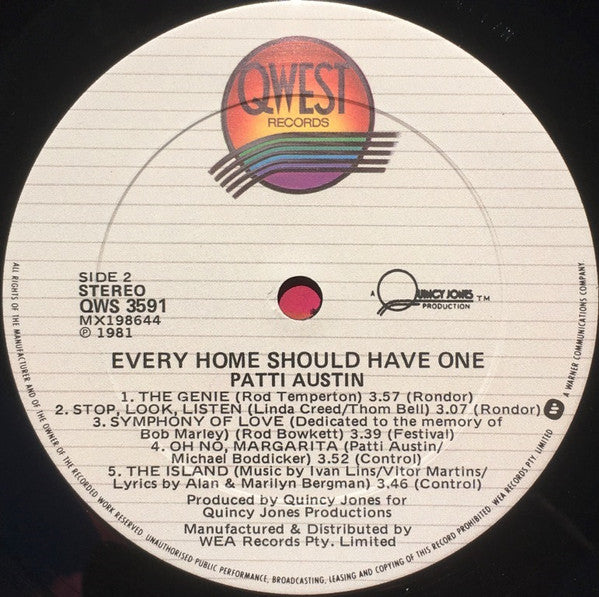 Patti Austin : Every Home Should Have One  (LP, Album)