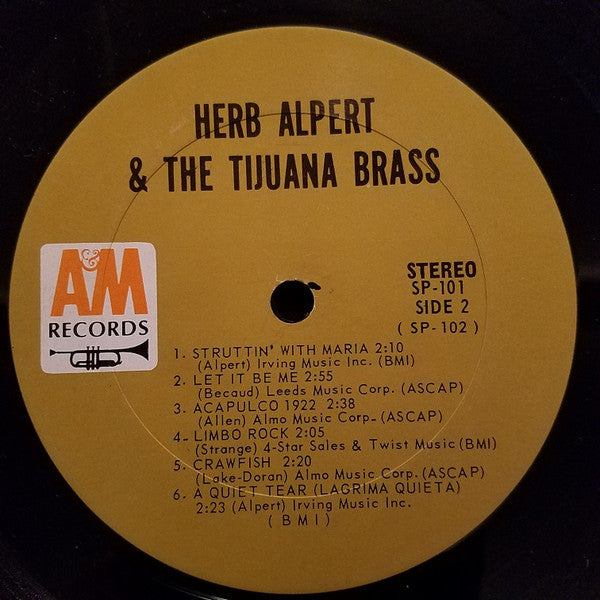 Herb Alpert & The Tijuana Brass : The Lonely Bull (LP, Album)