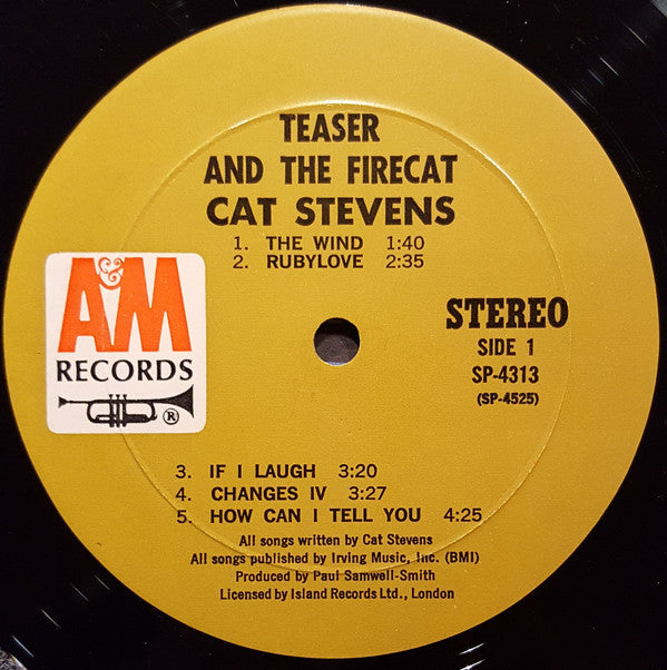 Cat Stevens : Teaser And The Firecat (LP, Album, Mon)