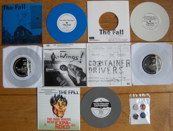 The Fall : Medicine For The Masses (The Rough Trade 7" Singles Box Set) (7", RE, Blu + 7", RE, Whi + 7", RE, Gra + 2x7", RE)