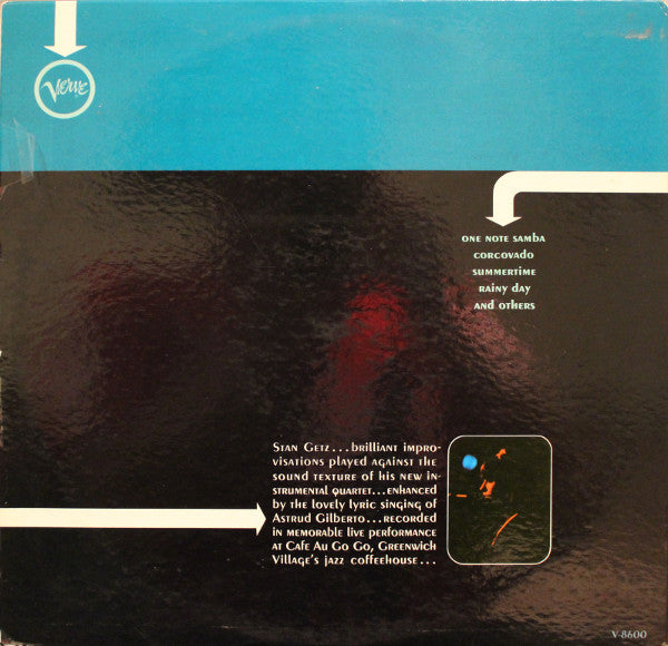 The New Stan Getz Quartet Featuring Astrud Gilberto : Getz Au Go Go (LP, Album, Mono, Gat)