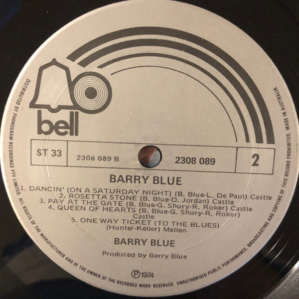 Barry Blue : Barry Blue (LP)