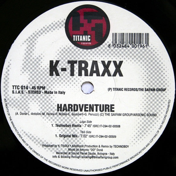 K-Traxx : Hardventure (12")