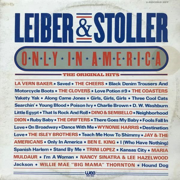 Leiber & Stoller : Only In America The Original Hits (2xLP, Album, Comp, Mono)