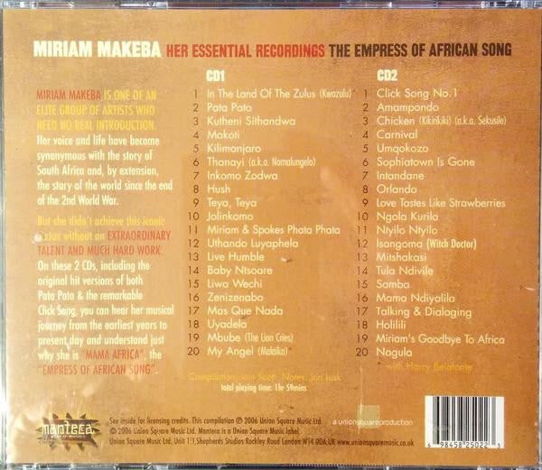 Miriam Makeba : Her Essential Recordings - The Empress Of African Song (2xCD, Comp)