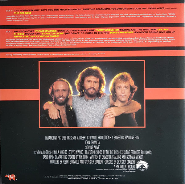 Various : The Original Motion Picture Soundtrack - Staying Alive (LP, Album)