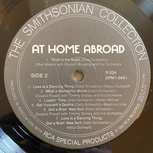 Howard Dietz And Arthur Schwartz* : At Home Abroad  (LP)