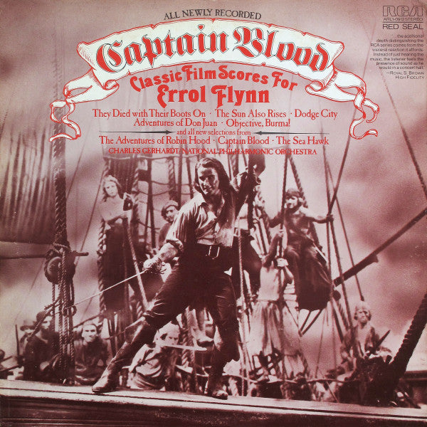 Charles Gerhardt, National Philharmonic Orchestra : Captain Blood — Classic Film Scores For Errol Flynn (LP, Album)